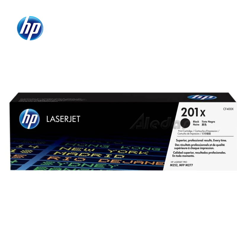 Tóner HP 201X (CF400X) L.J. PRO M252N NEGRO 2.800 Pag.